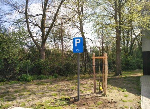 Bord parkeerplaats voorbehouden voor mensen met een beperking